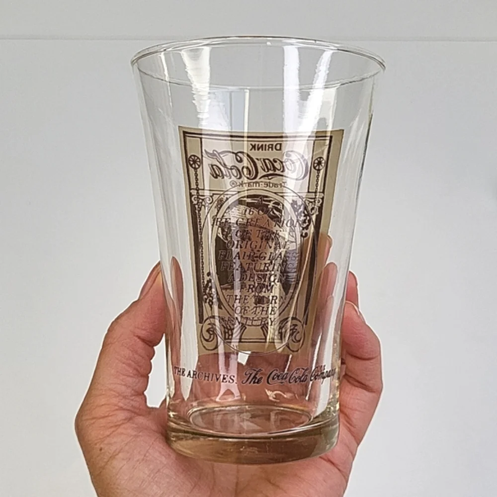 🪷3/$20🪷 EUC Vintage  Coke Coca Cola Flair Glass Victorian Lady 16oz No Cracks